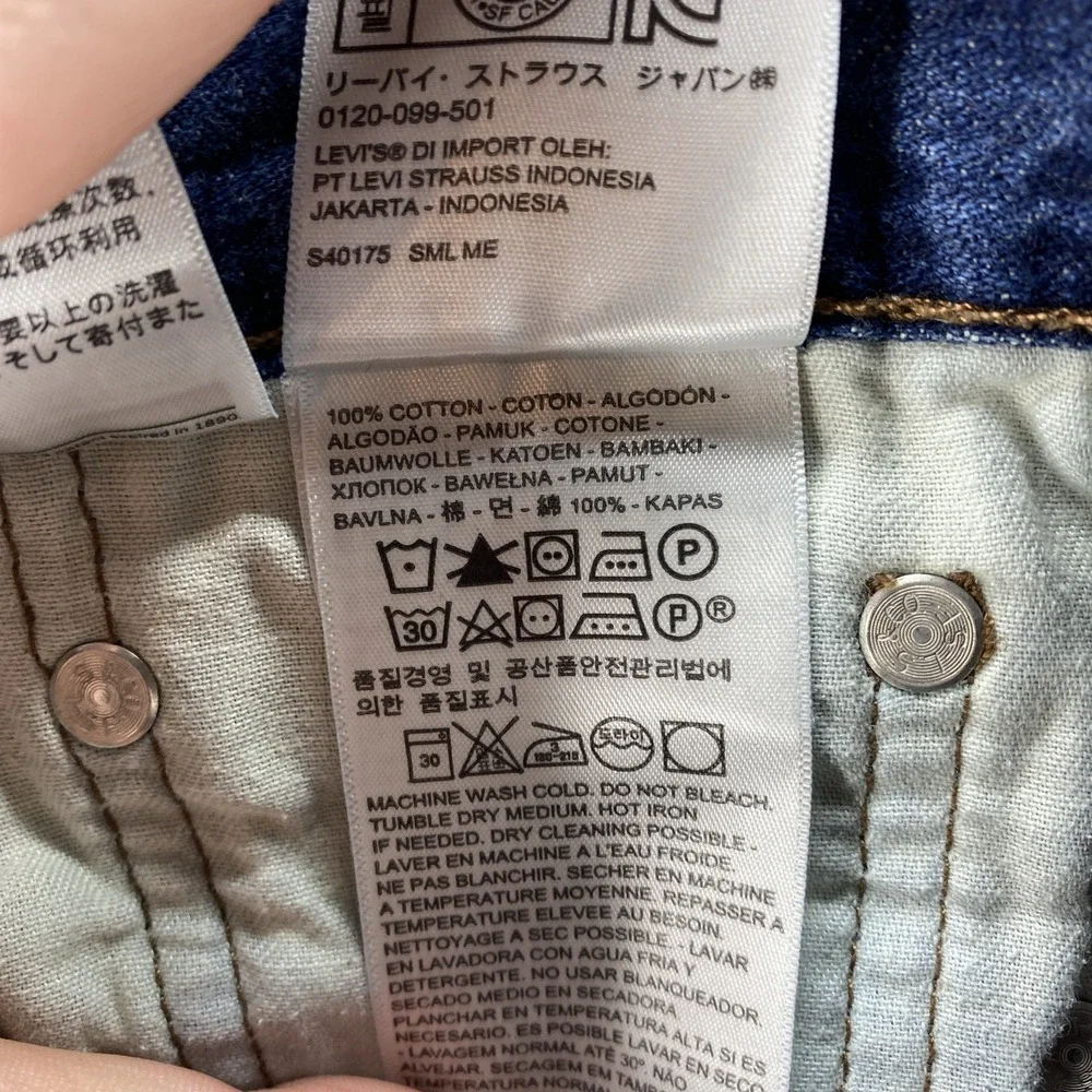Levis 514 Straight Fit Jeans Mens 29x30 Blue Medium Wash Denim 00514-0308